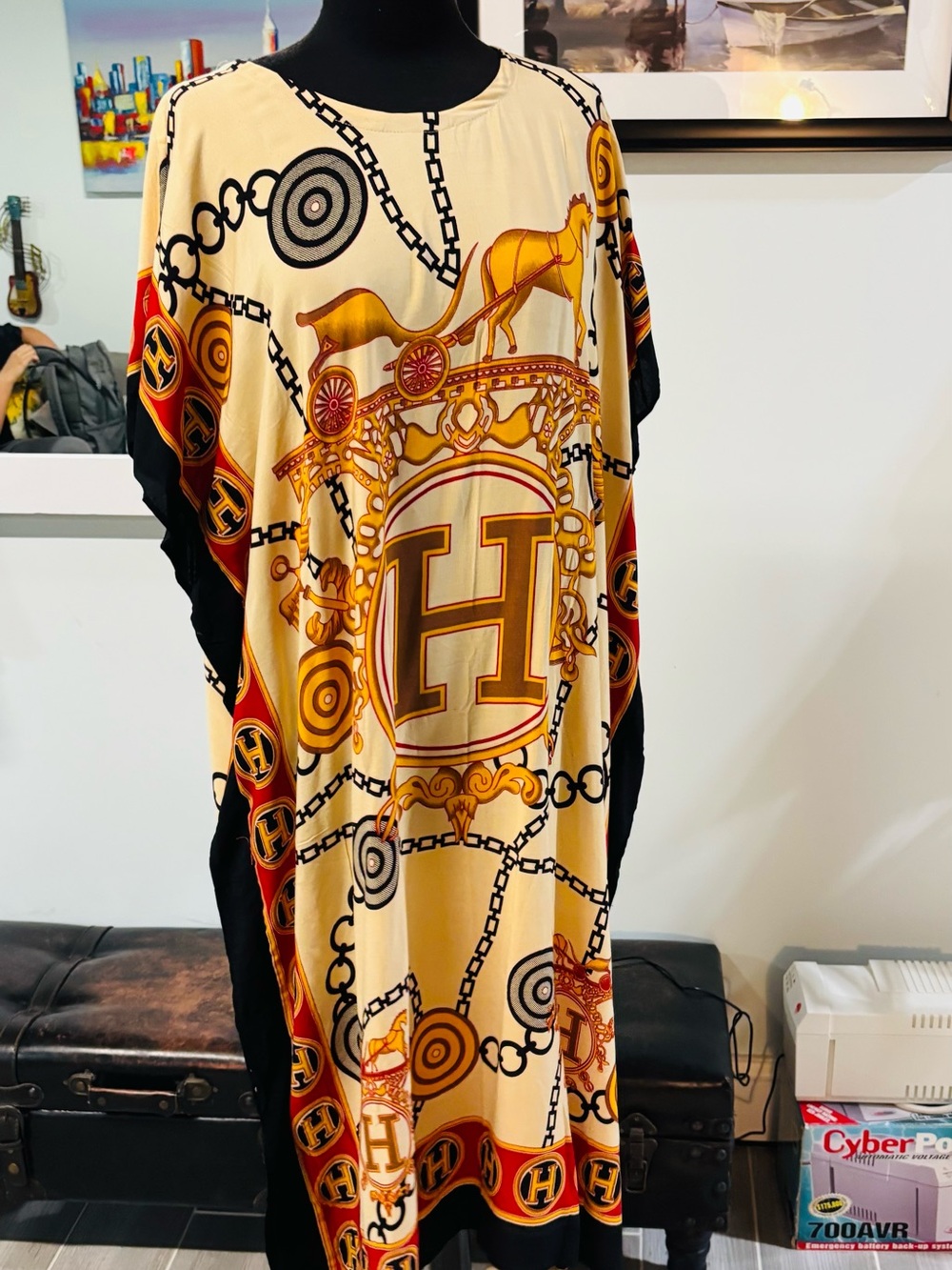❤️NWOT Batik Sumi Designer Kaftan Dress-One Size - Picture 5 of 6